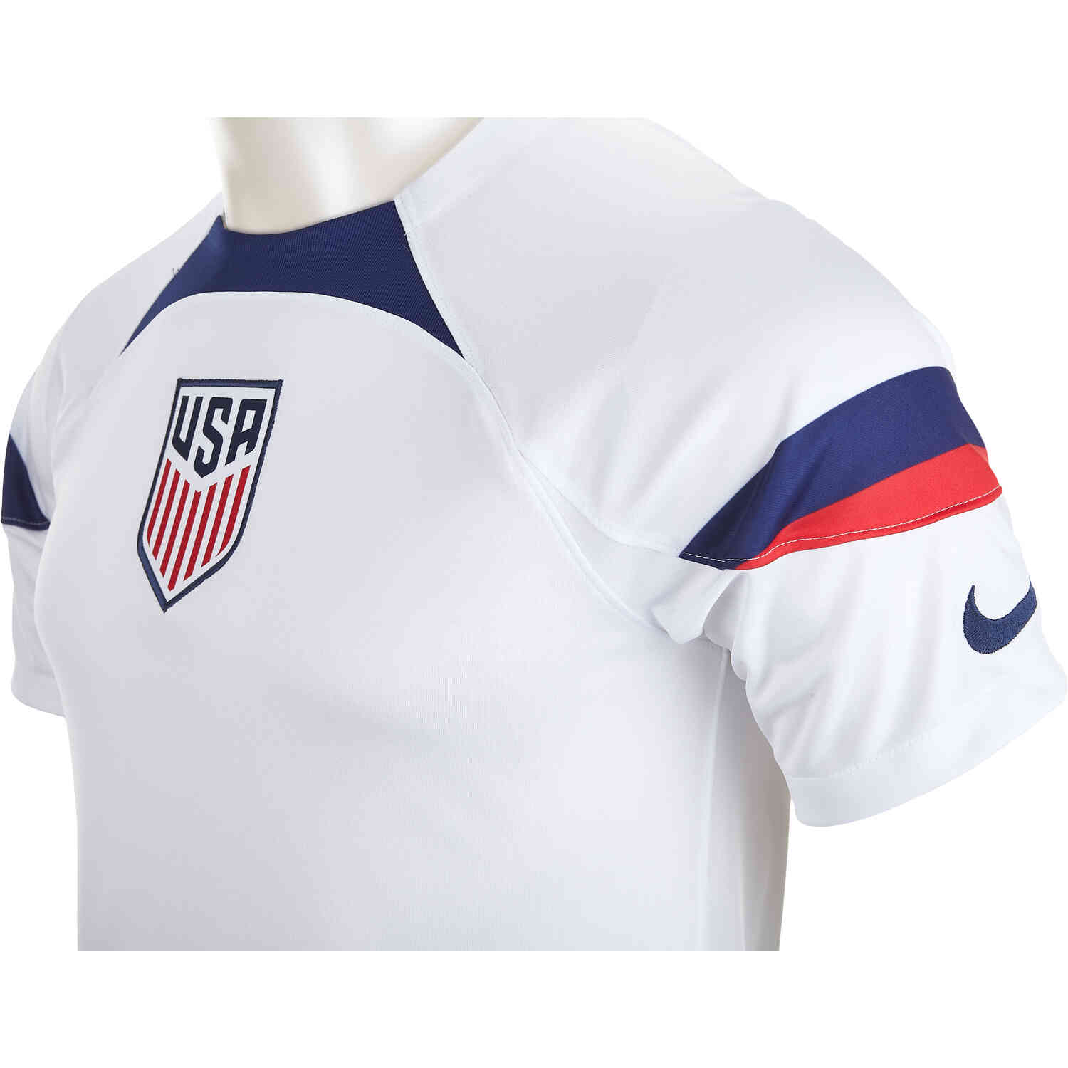 Nike United States Tyler Adams Home Jersey 22/23 w/ World Cup 2022 Patches (White/Loyal Blue) Size XXL