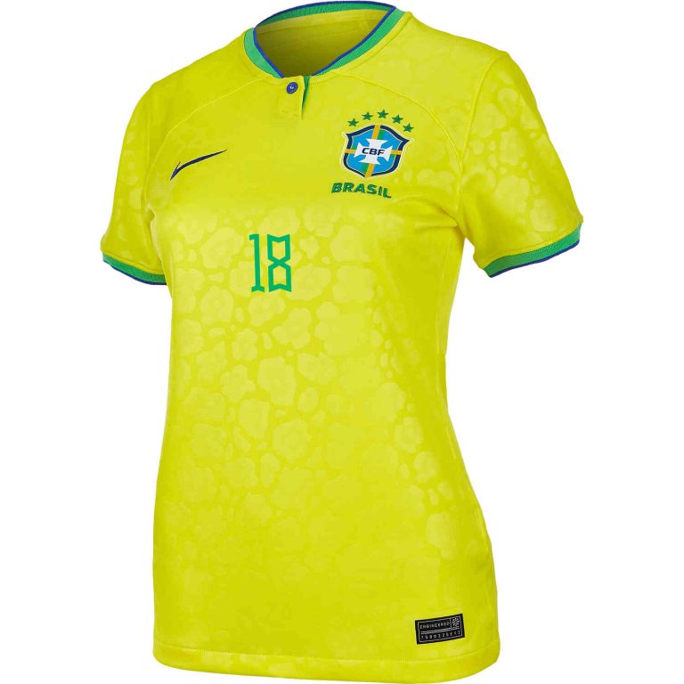 2022 Womens Nike Antony Brazil Home Jersey - SoccerPro