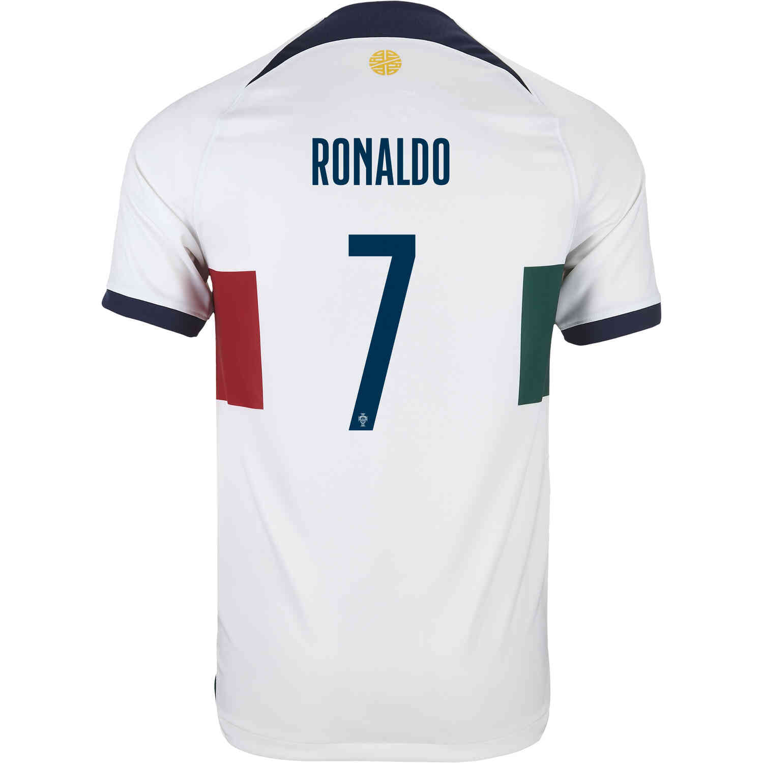 Middellandse Zee tekst verfrommeld 2022 Kids Nike Cristiano Ronaldo Portugal Away Jersey - SoccerPro