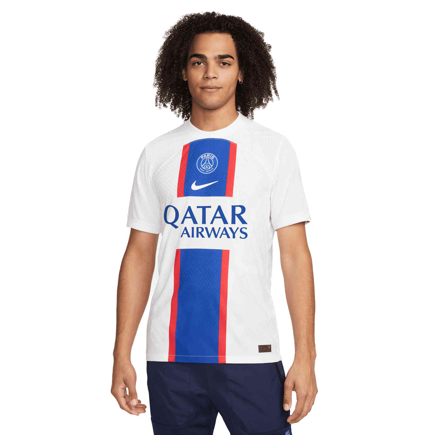 Men's Nike Lionel Messi White Paris Saint-Germain 2022/23 Third Vapor Match Authentic Player Jersey Size: Extra Large