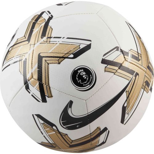 Nike Premier League Pitch Soccer Ball – White & Gold with Black