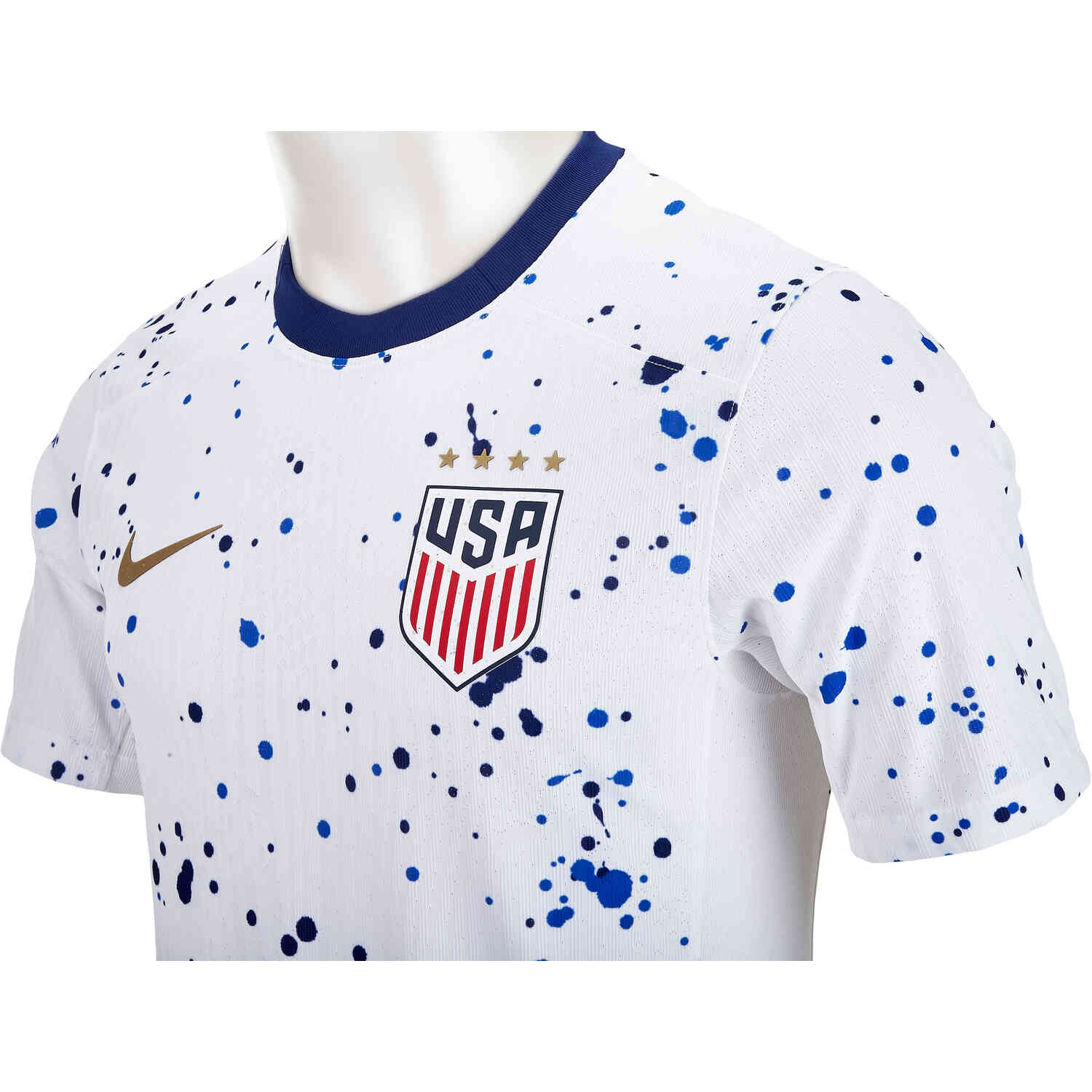 Nike USWNT 2023 Stadium Men's Home Jersey - White/Loyal Blue/Metallic Gold
