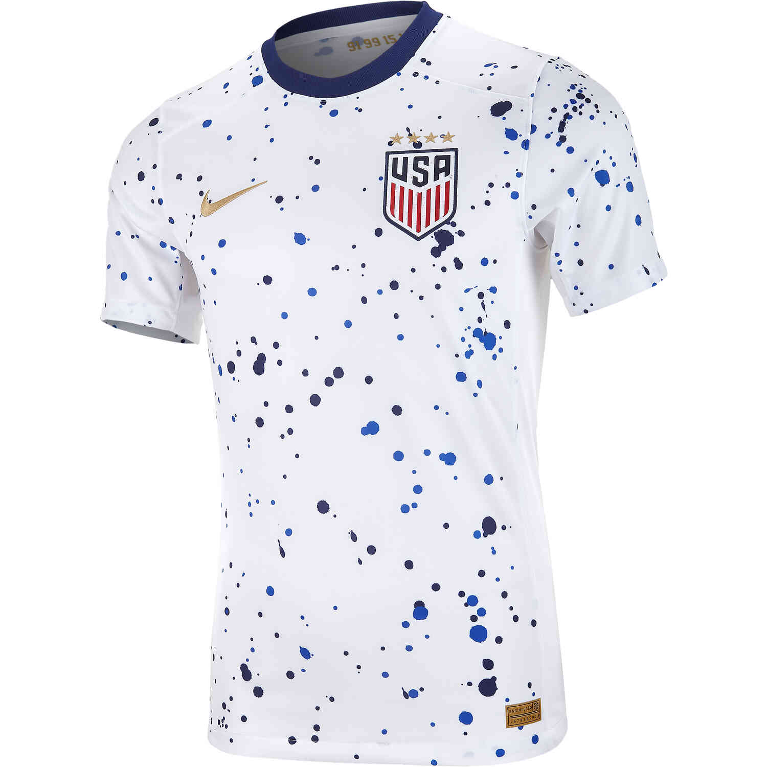 Nike USWNT 2023 Stadium Men's Home Jersey - White/Loyal Blue/Metallic Gold