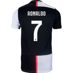 Youth adidas Cristiano Ronaldo Black Juventus 2019/20 Home Replica Player  Jersey