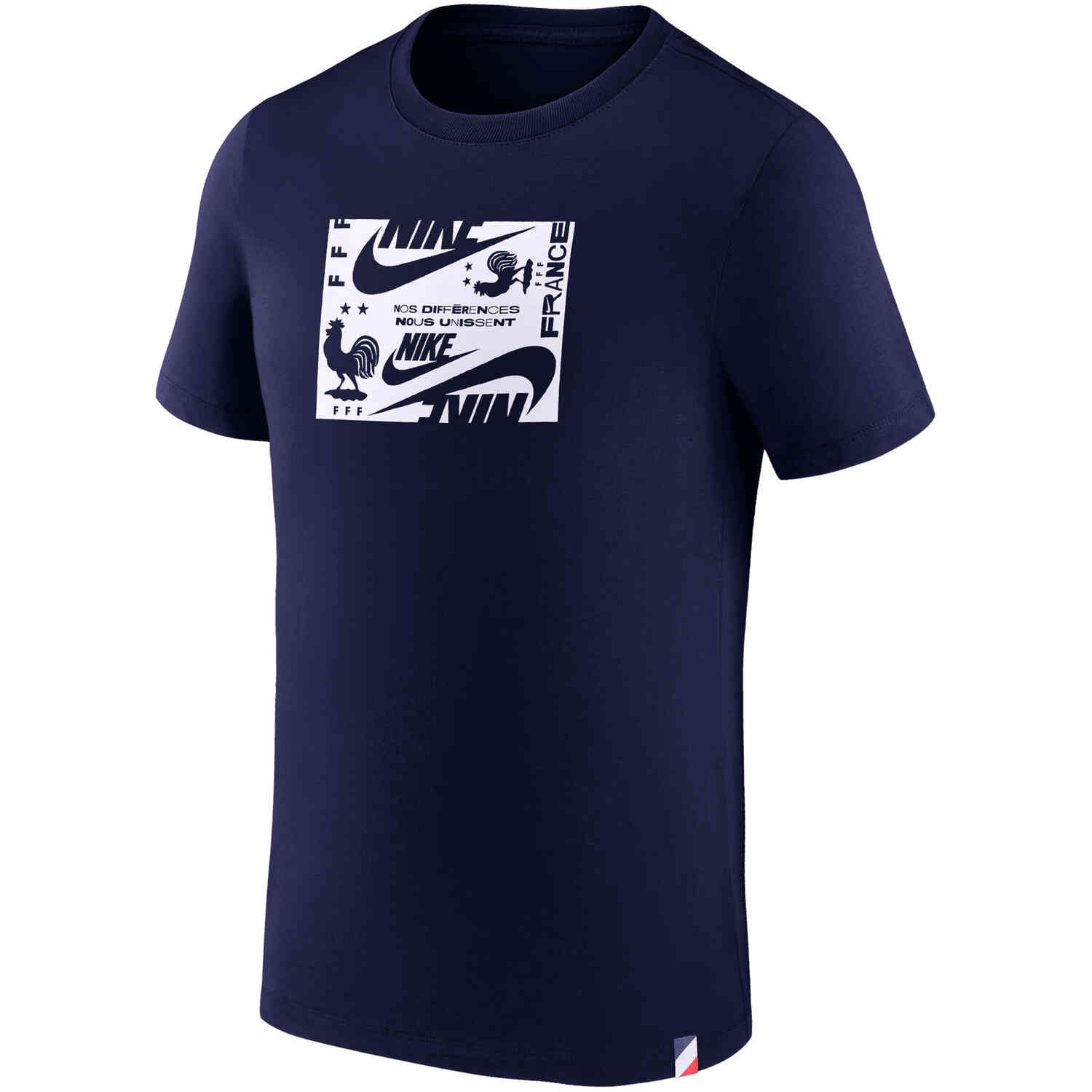 Nike France Original Tee - Blackened Blue - SoccerPro