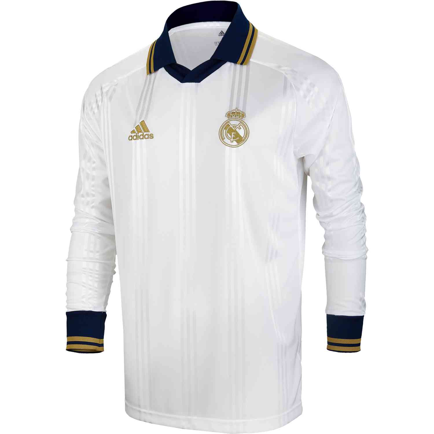 Adidas Real Madrid Ls Retro Jersey Whiteblack Soccerpro