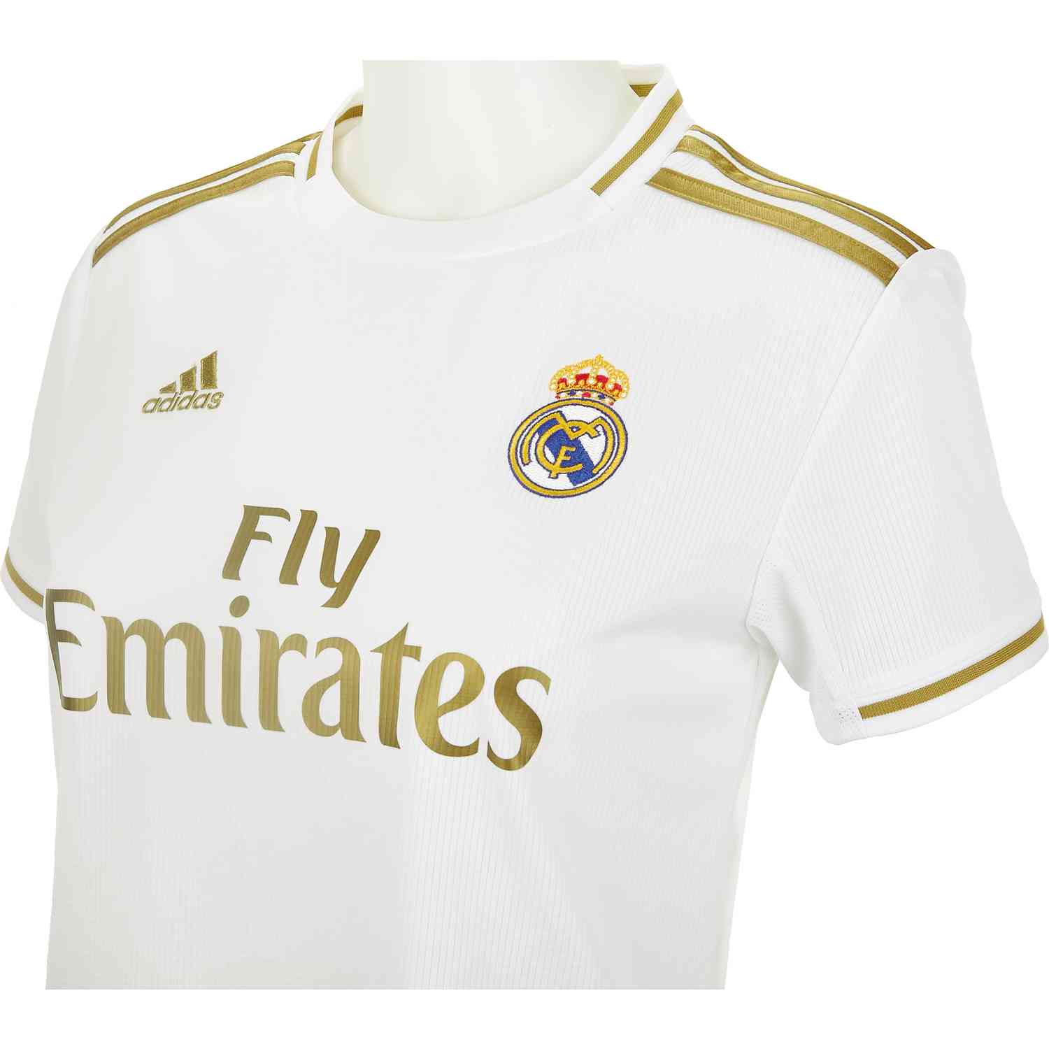 adidas Drop Real Madrid's Clean White and Gold 2019/20 Home Jersey