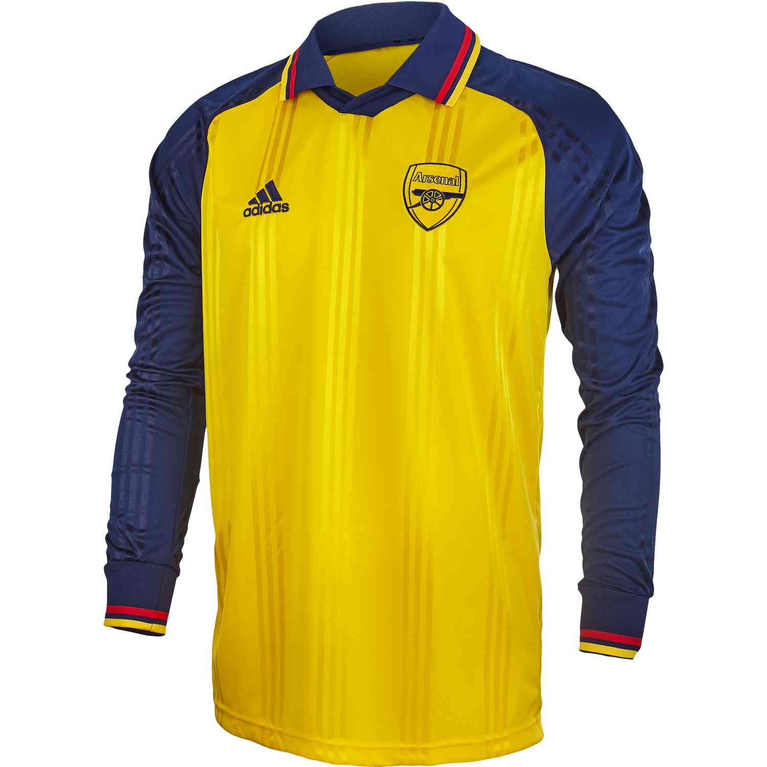 retro yellow arsenal shirt
