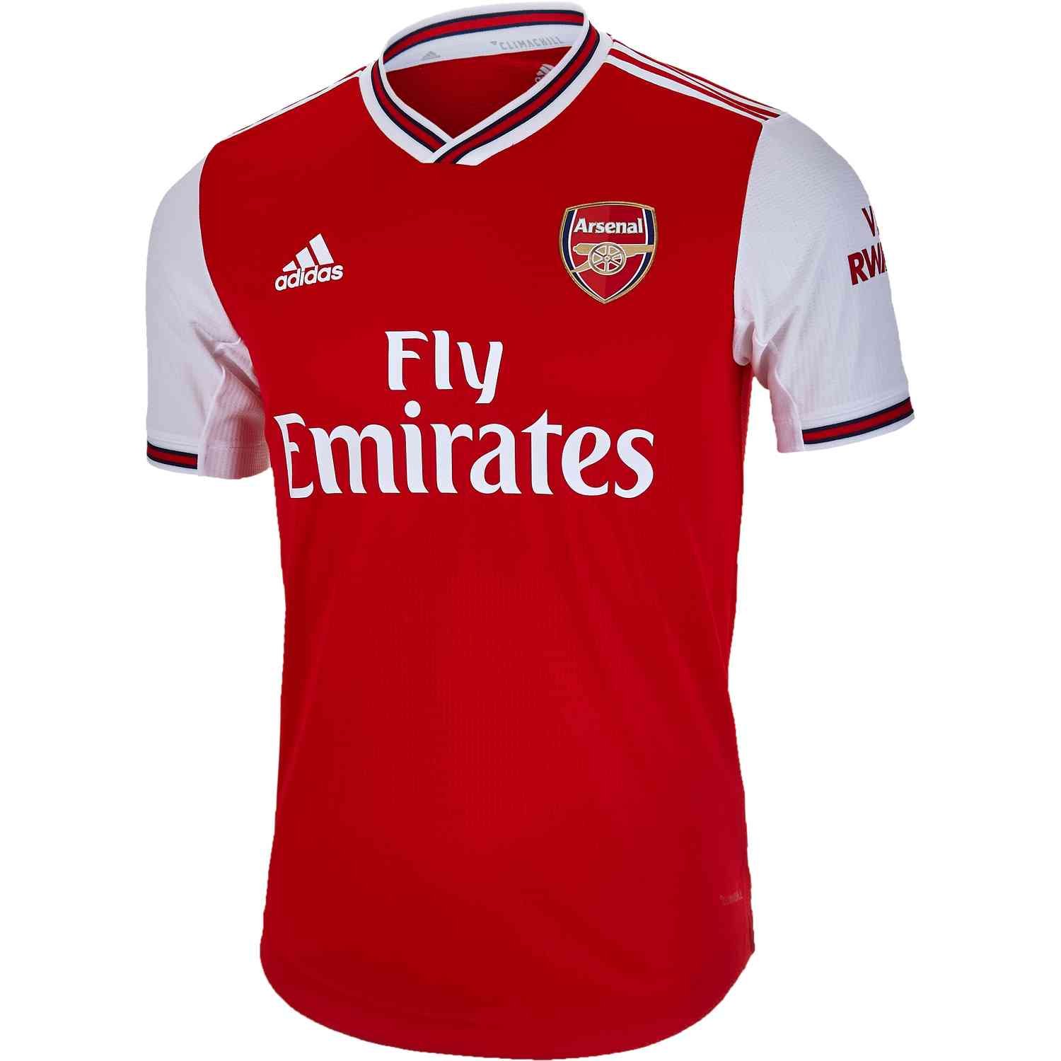 arsenal authentic home jersey