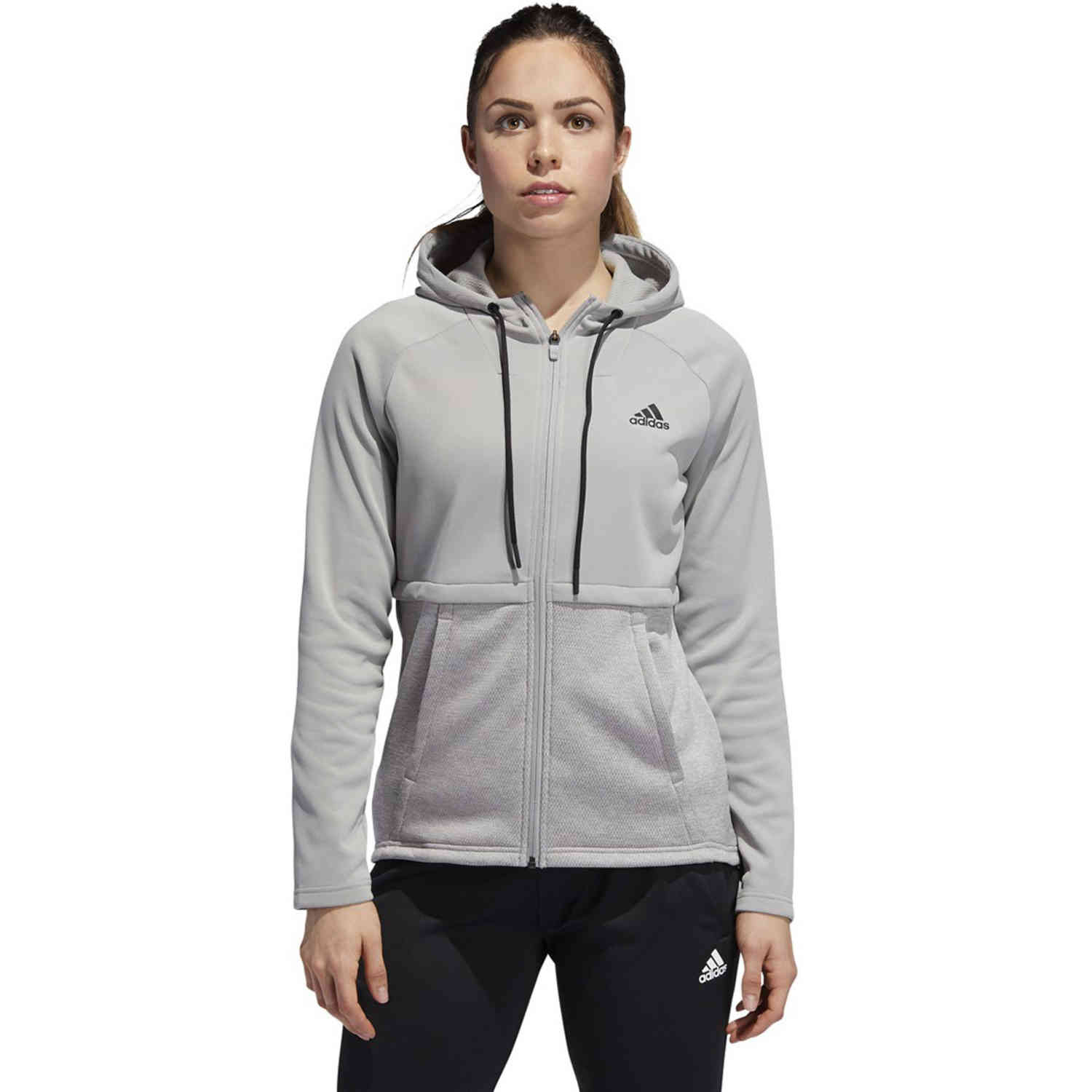 Womens adidas Essentials Lifestyle Tights - Dark Grey Heather/Semi Coral -  SoccerPro