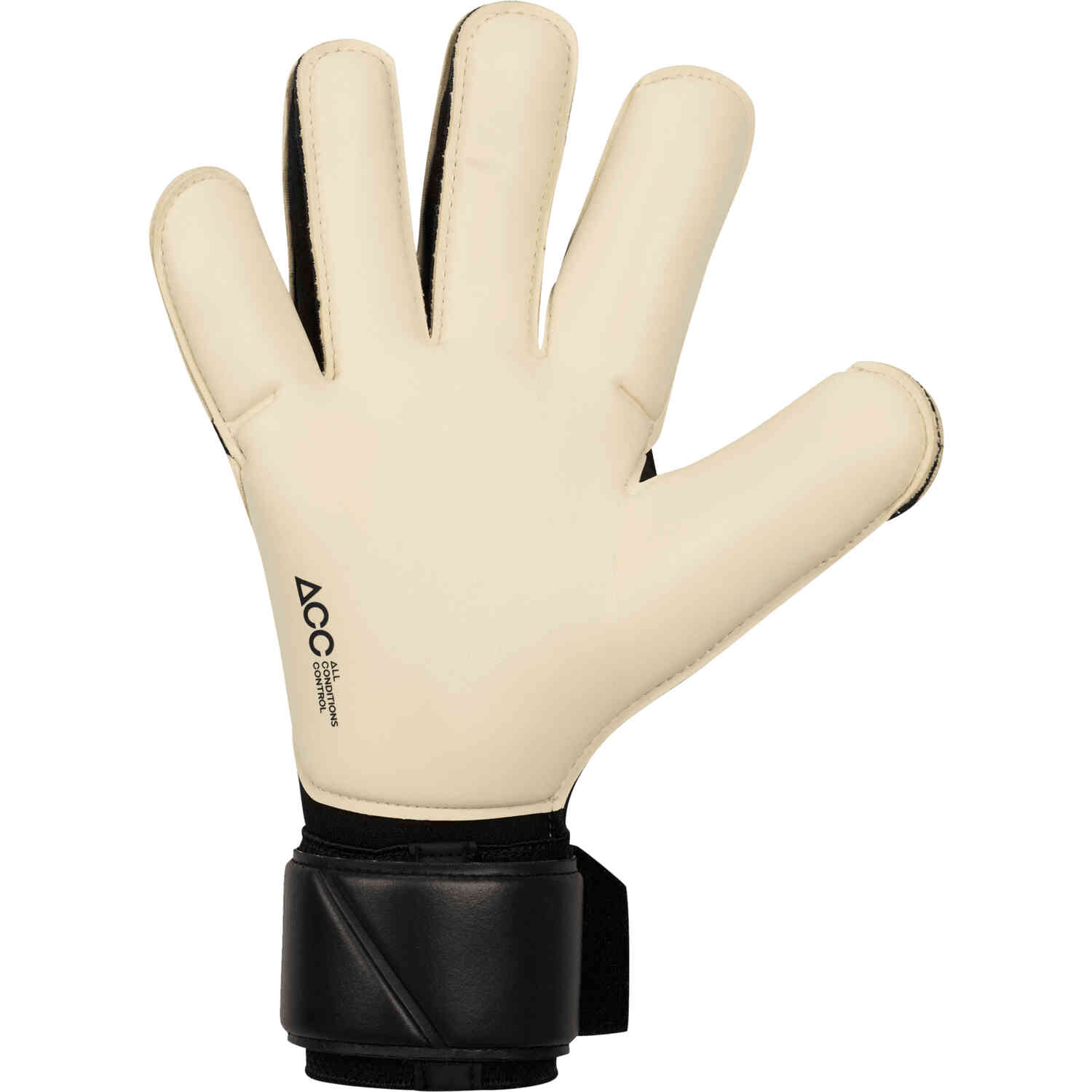 Nike Vapor Grip 3 Elite Goalkeeper Gloves - Black & White with Metallic ...