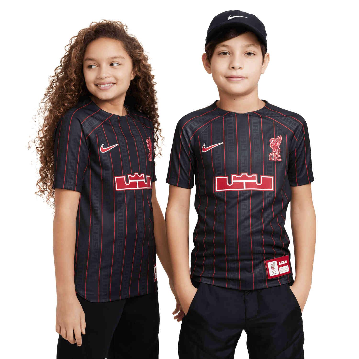 2022/2023 Kids Nike Liverpool x Lebron James Jersey - SoccerPro