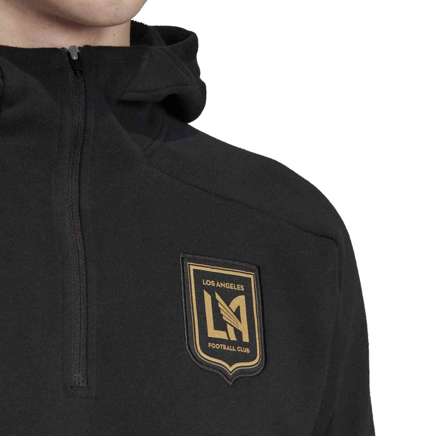 adidas LAFC Travel Jacket - Black/Carbon - SoccerPro