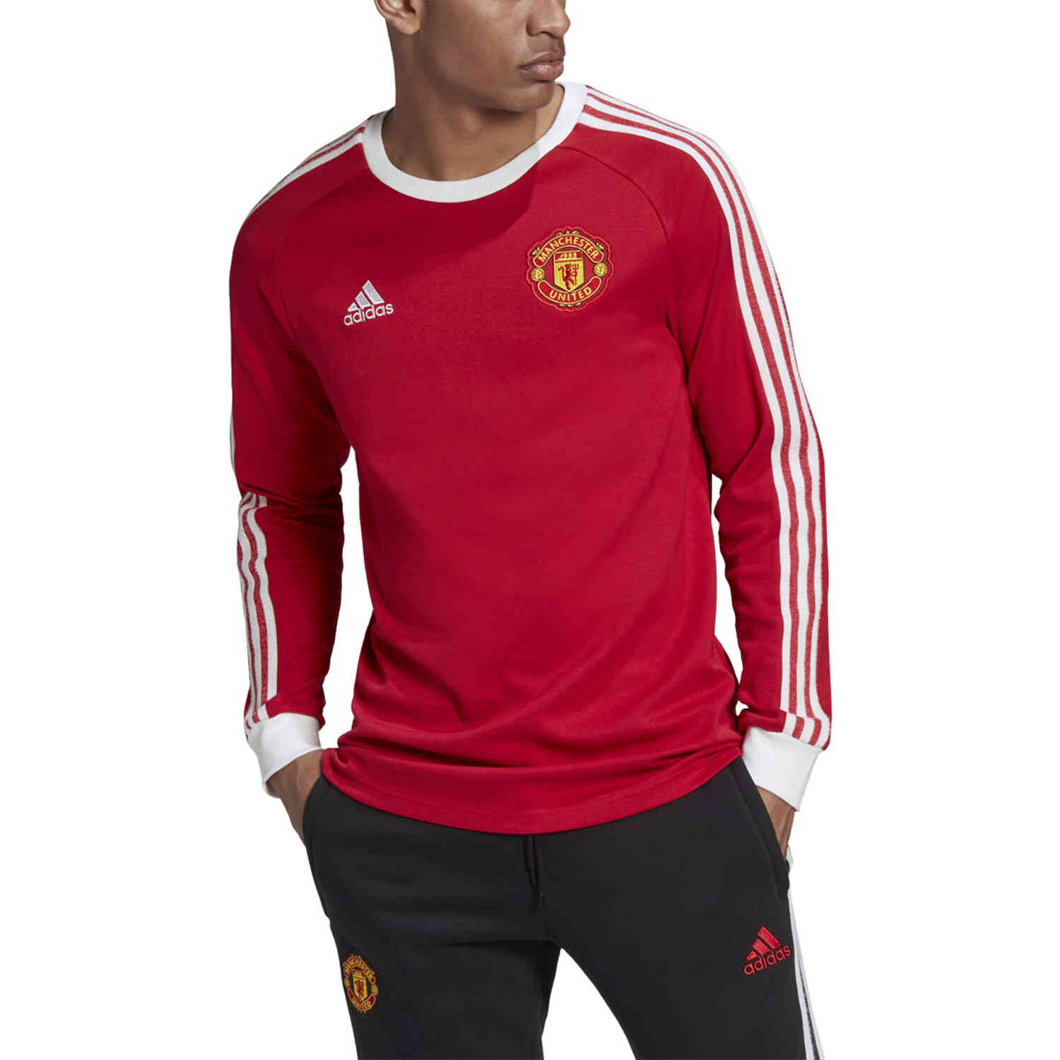 Bloesem krom Gezondheid adidas Manchester United Icons Tee - Real Red - SoccerPro