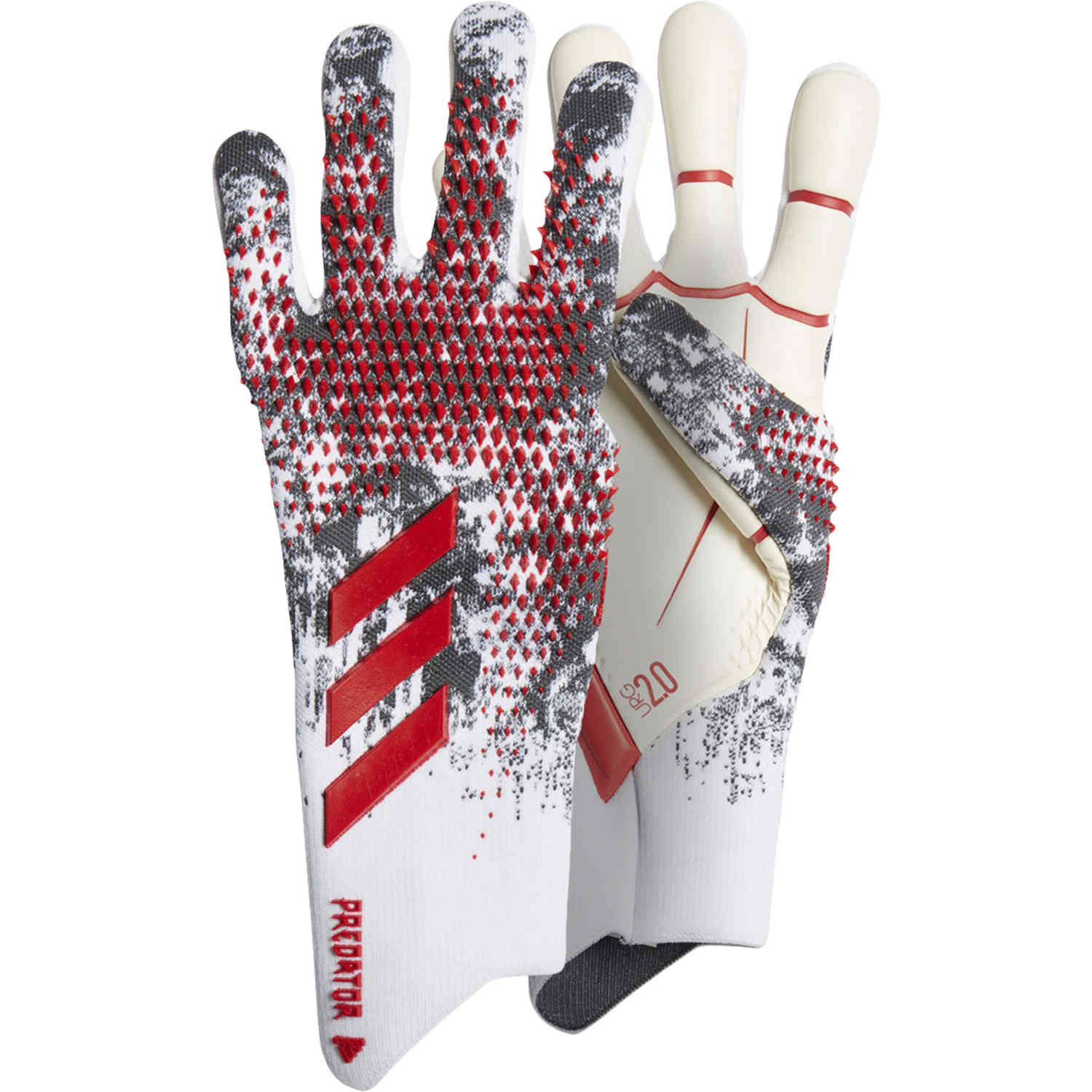 limpiar Digital Pekkadillo adidas Manuel Neuer Predator Pro Negative Cut Goalkeeper Gloves - White &  Black with Active Red - SoccerPro