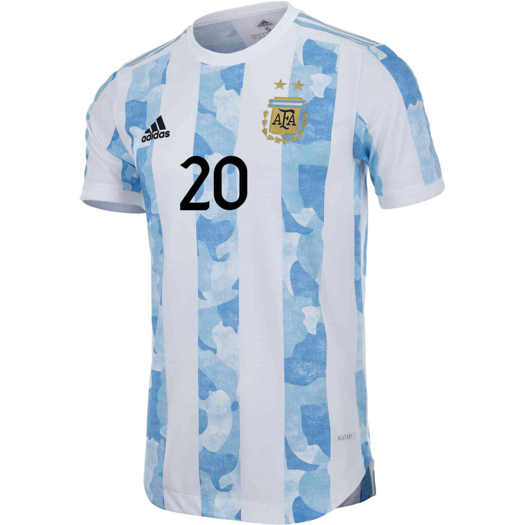 2021 adidas Giovani Lo Celso Argentina Home Authentic ...