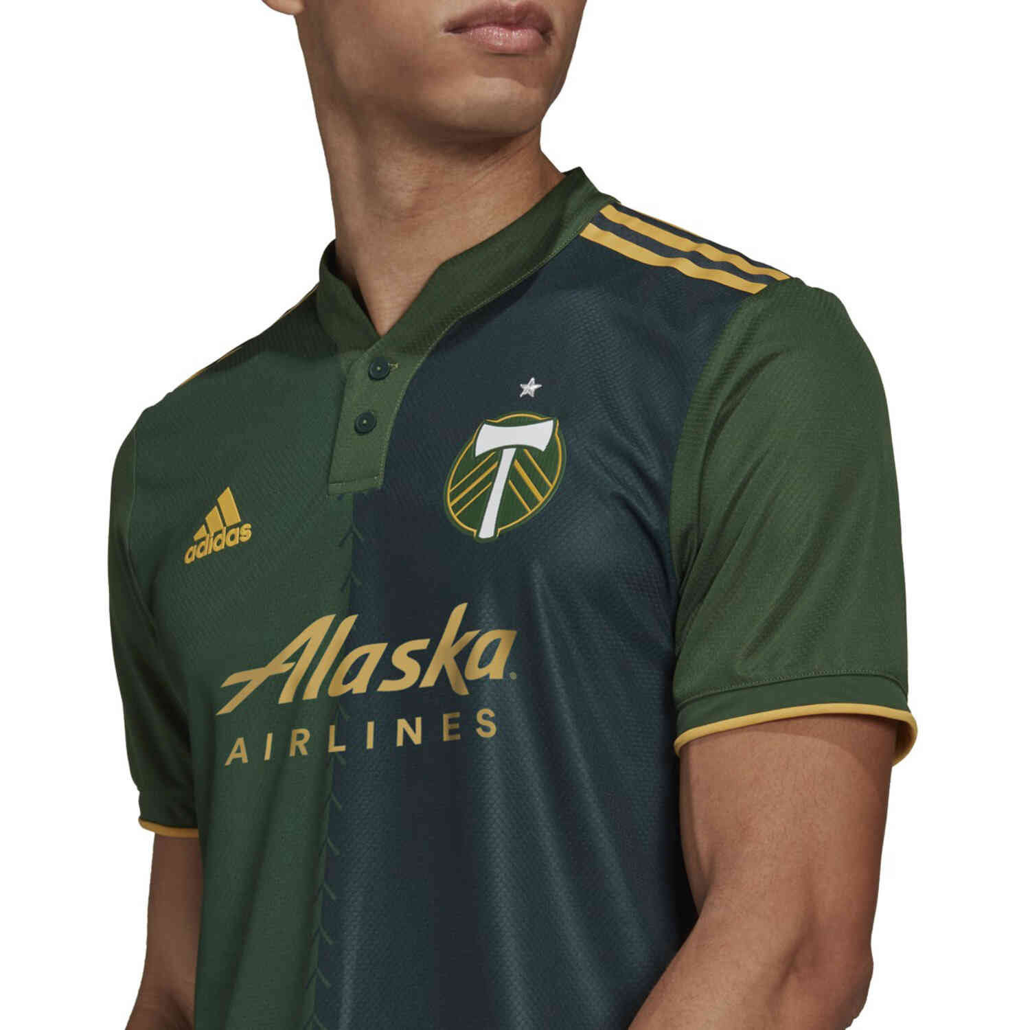 Men's Authentic Adidas Portland Timbers Home Jersey 2023 - Size M