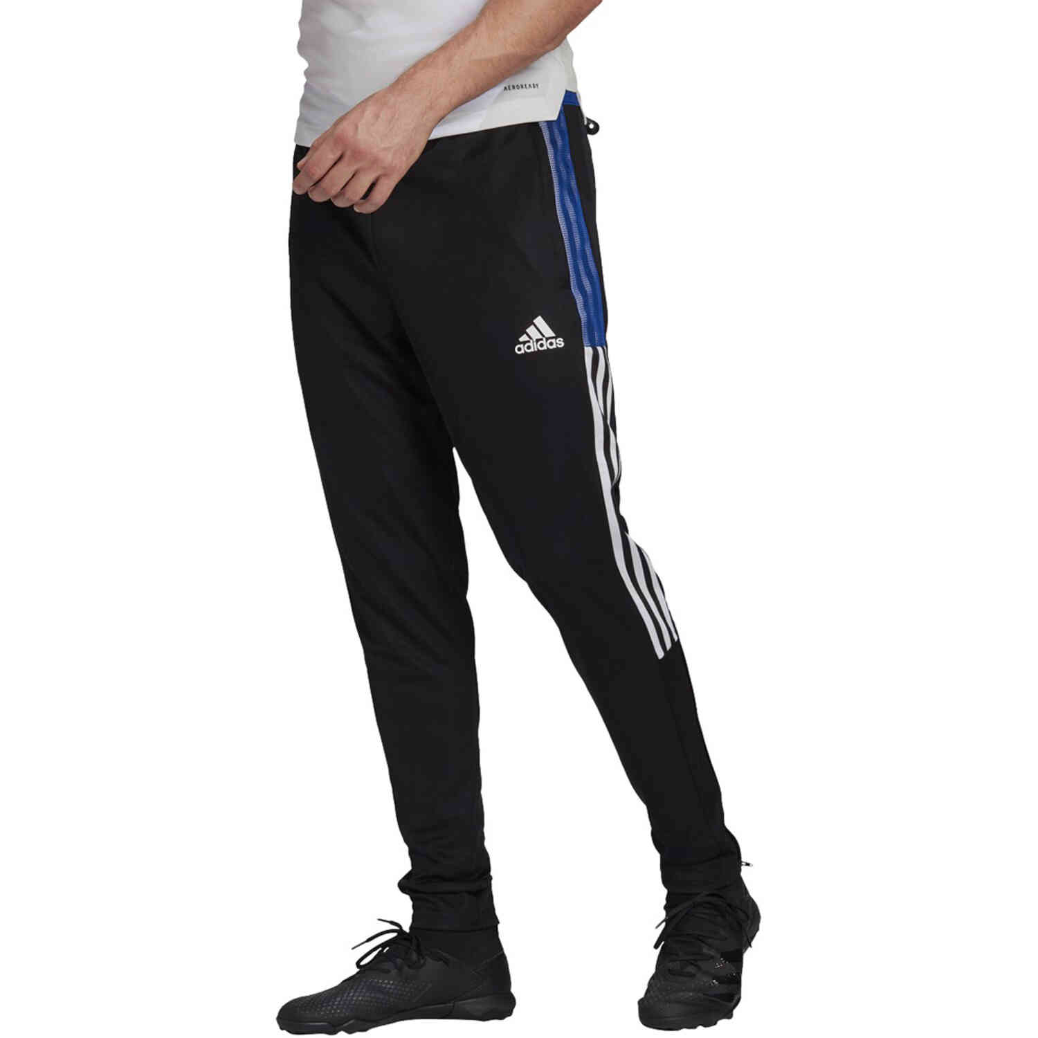 Aanpassen aanval efficiëntie adidas Tiro21 Track Pants - Black/Royal Blue - SoccerPro