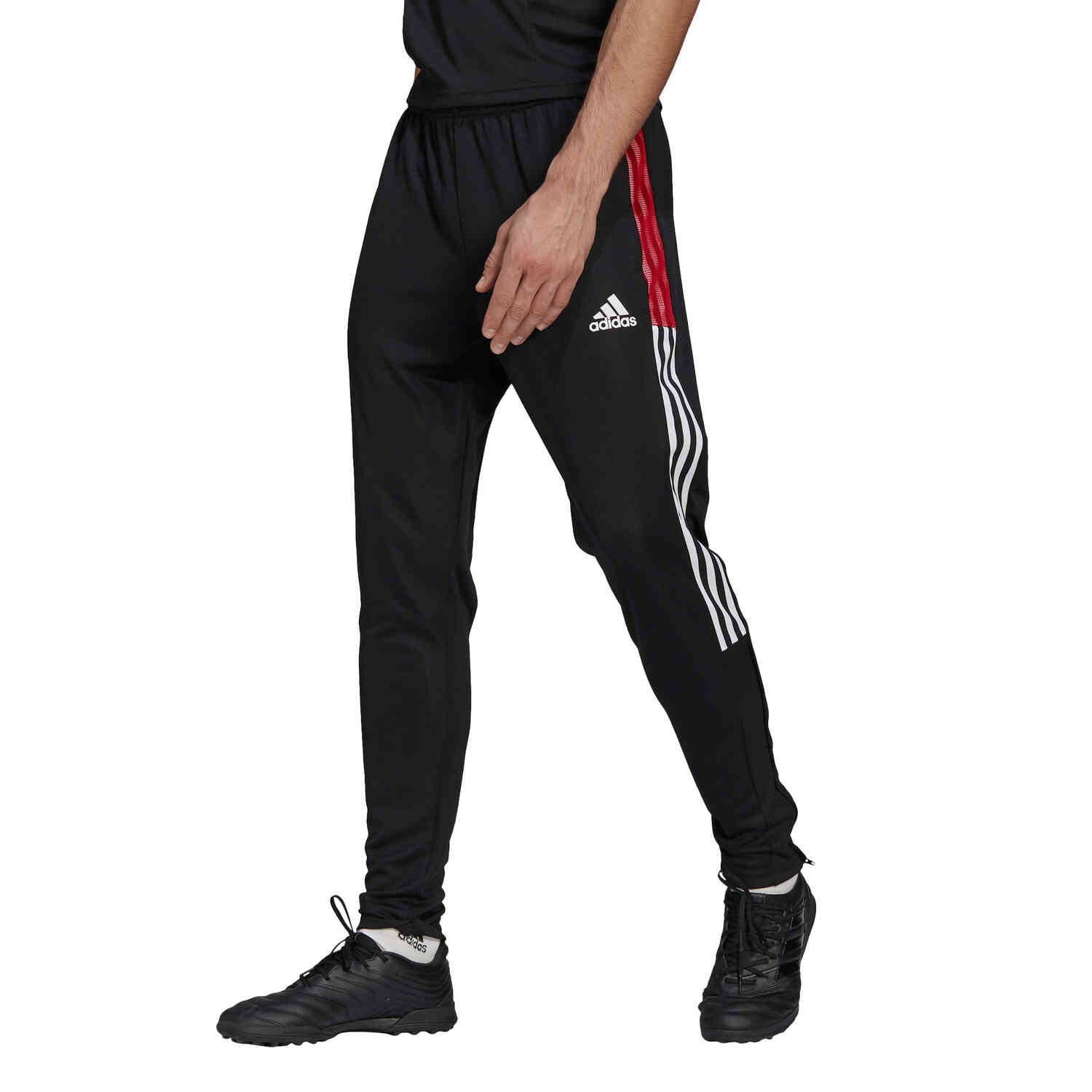wapen Vijf pijnlijk adidas Tiro21 Track Pants - Black/Power Red - SoccerPro