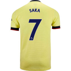 2021/22 Womens adidas Bukayo Saka Arsenal Away Jersey - SoccerPro