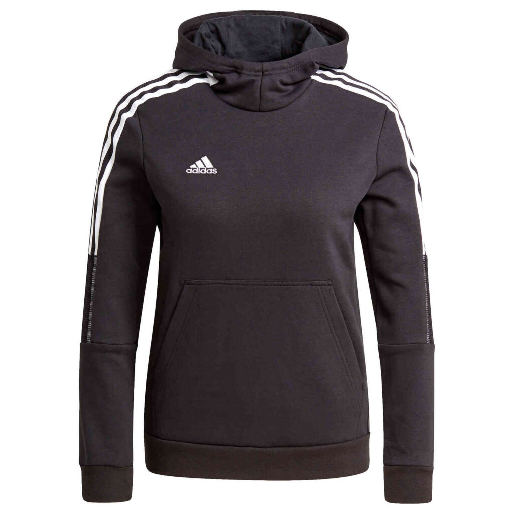 Kids adidas Tiro21 Fleece Hoodie - Black - SoccerPro