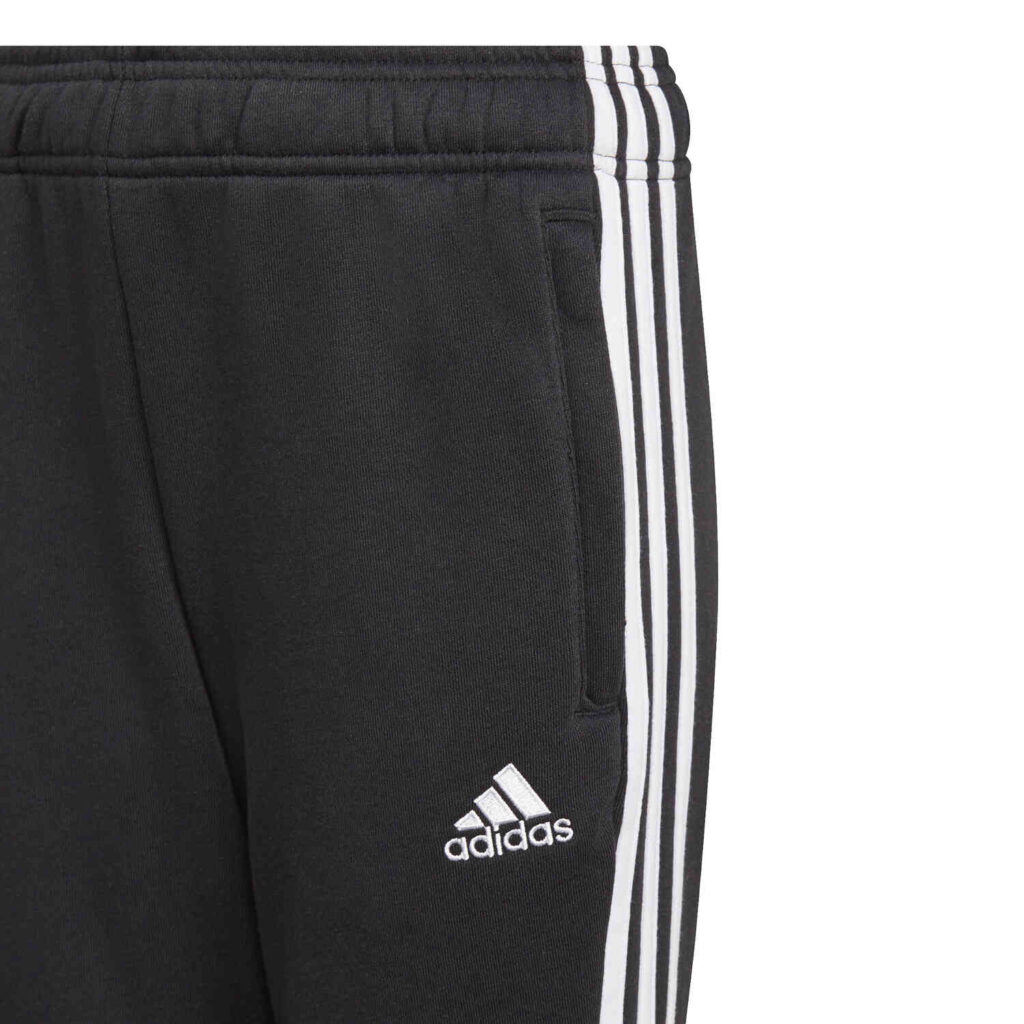 Kids adidas Juventus Sweat Pants - Black/White - SoccerPro