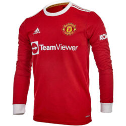 2021/22 adidas Cristiano Ronaldo Manchester United L/S Home Jersey -  SoccerPro