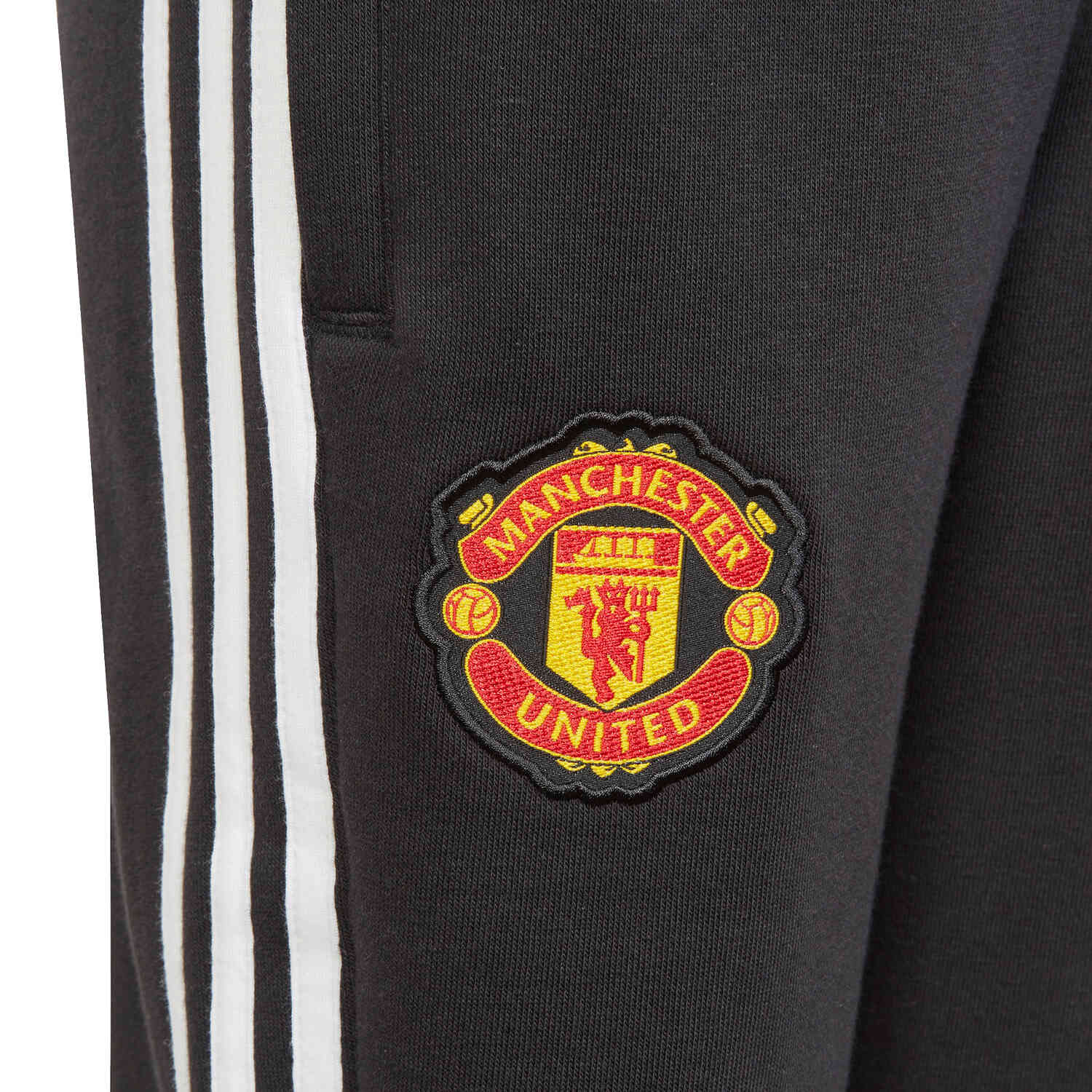 Kids adidas Manchester United Sweat Pants - Black - SoccerPro