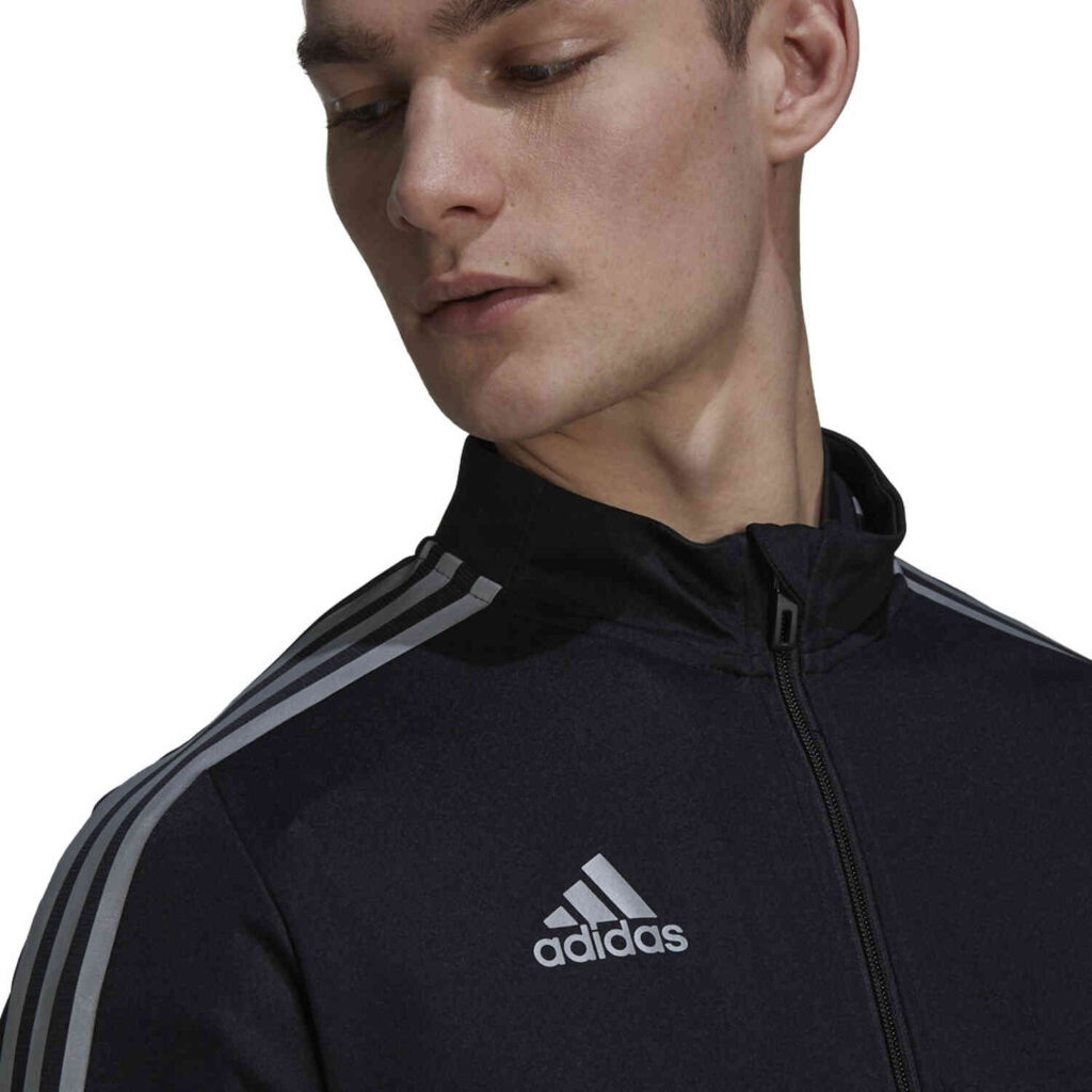 adidas Tiro Reflective Track Jacket - Black - SoccerPro