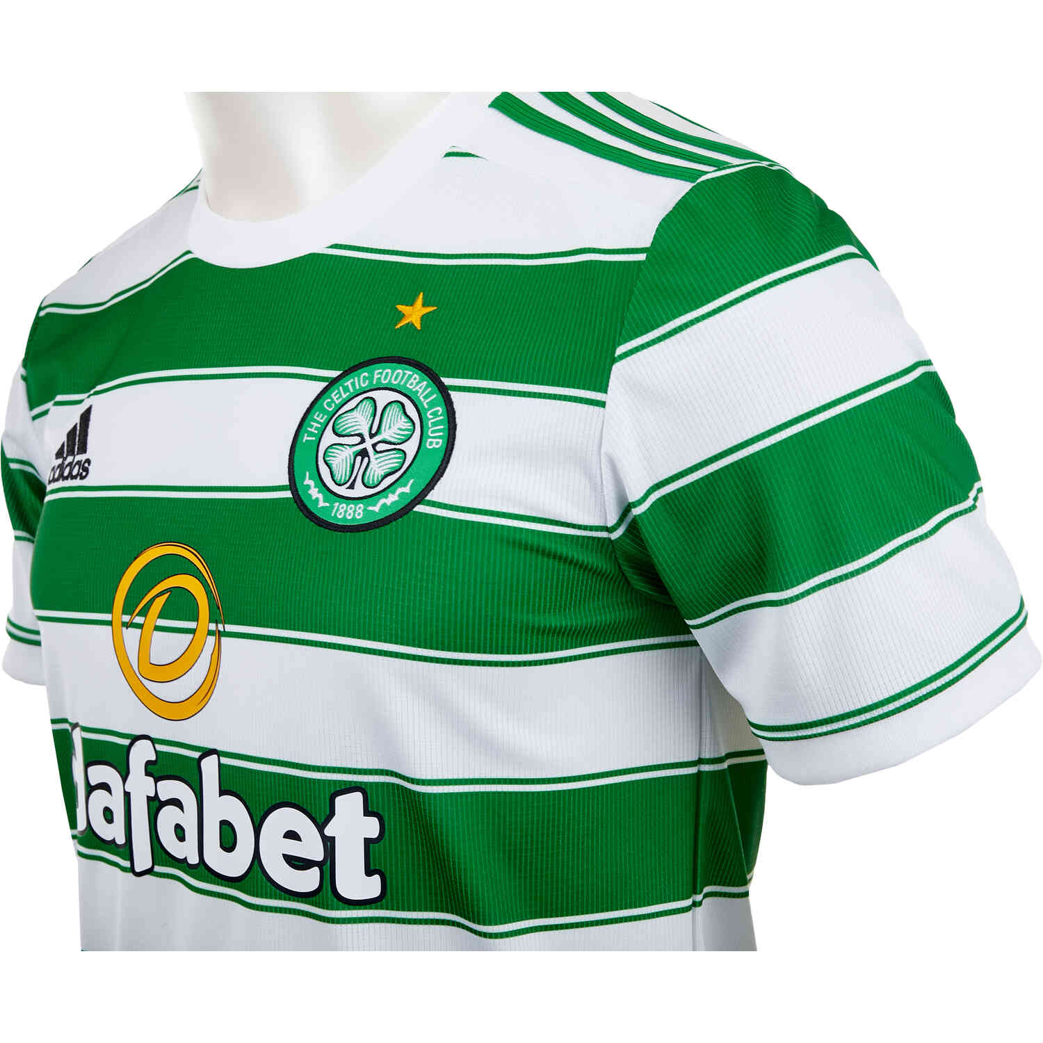Celtic Jersey Home football shirt 2021 - 2022 Green White Adidas Mens Size  S