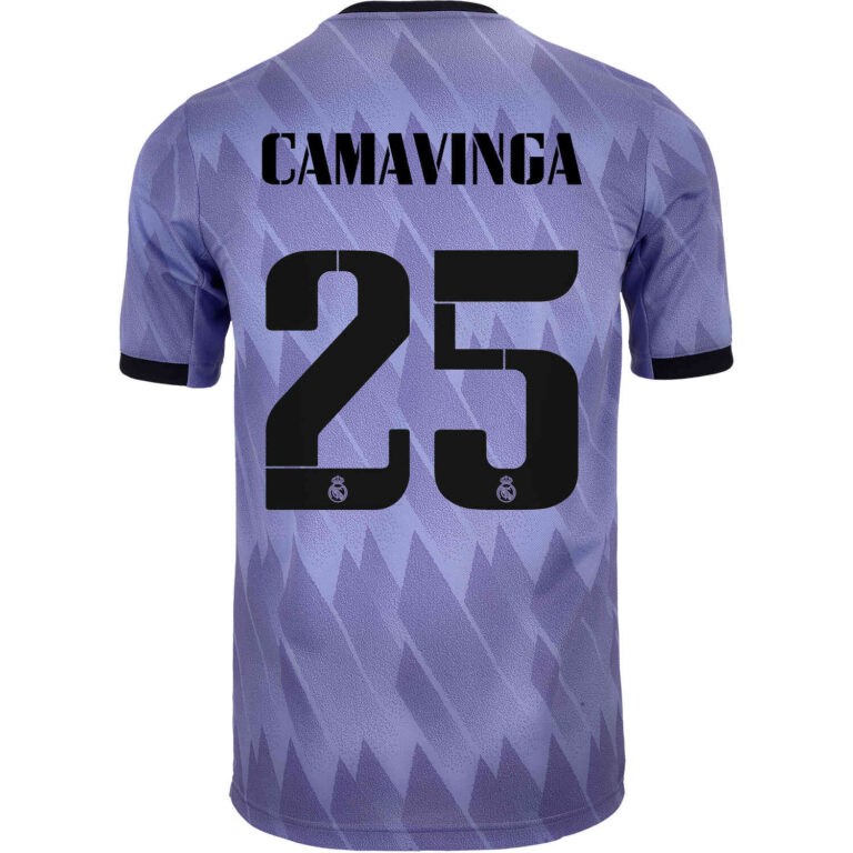 2022/23 Kids adidas Eduardo Camavinga Real Madrid Away Jersey - SoccerPro