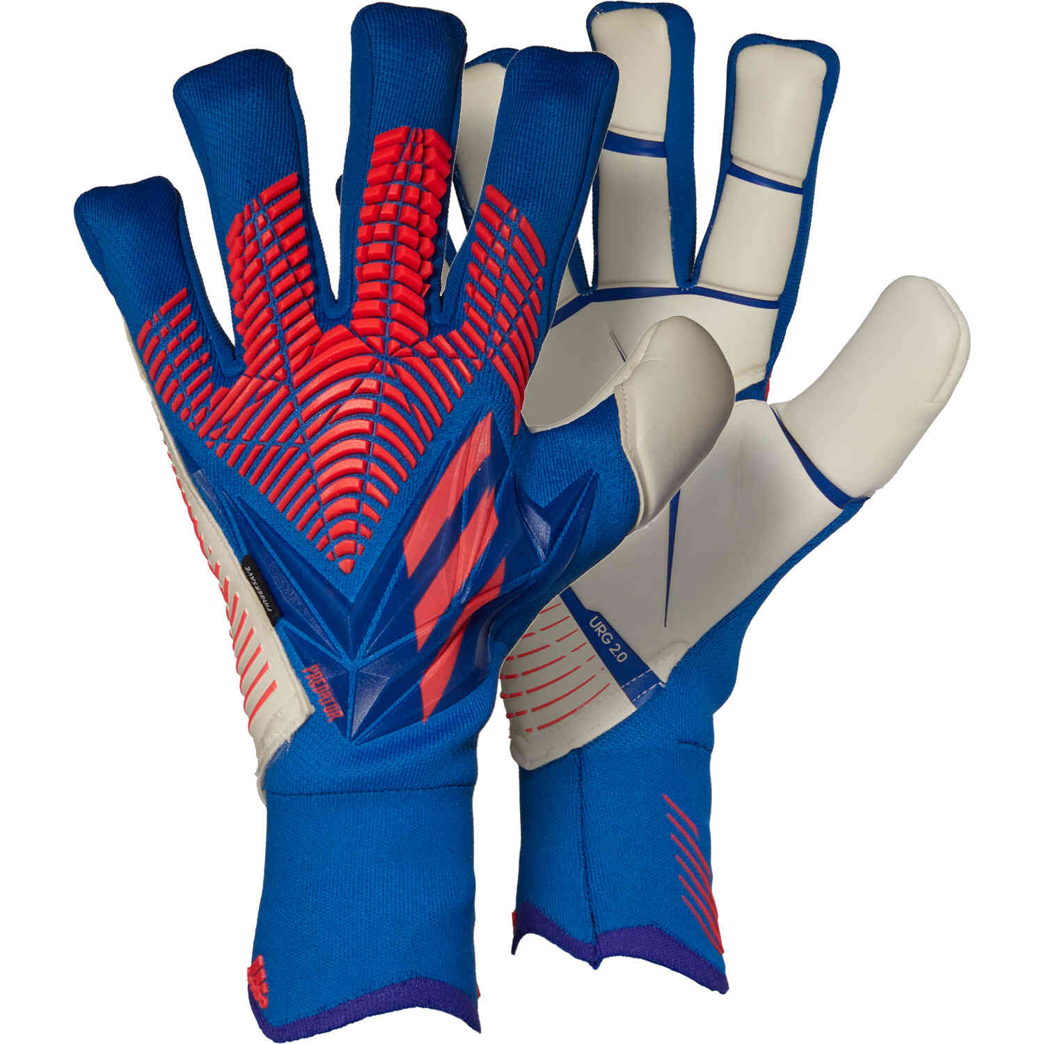 adidas Predator Pro Fingersave Goalkeeper Gloves - Sapphire Edge ...
