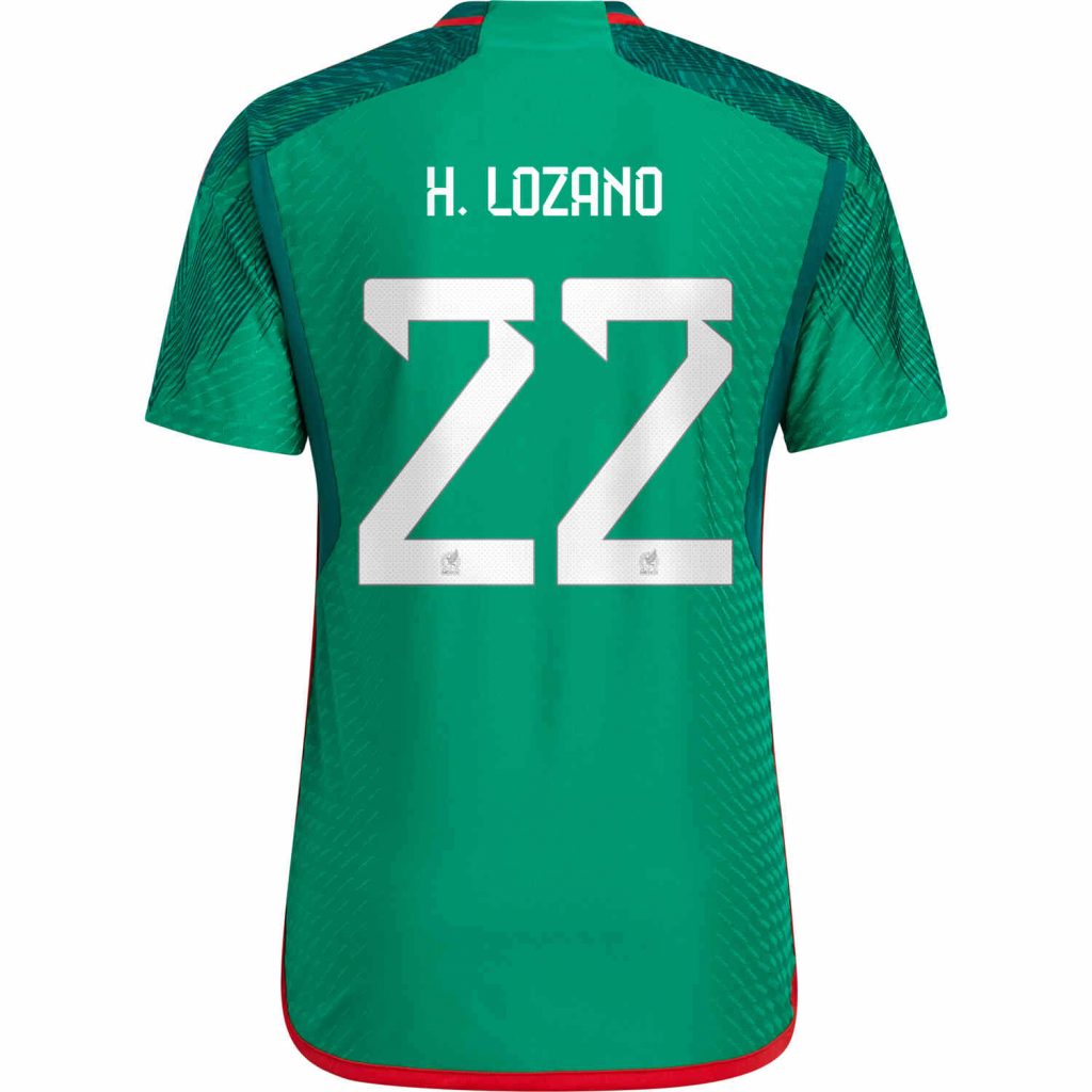 2022 adidas Hirving Lozano Mexico Home Authentic Jersey - SoccerPro