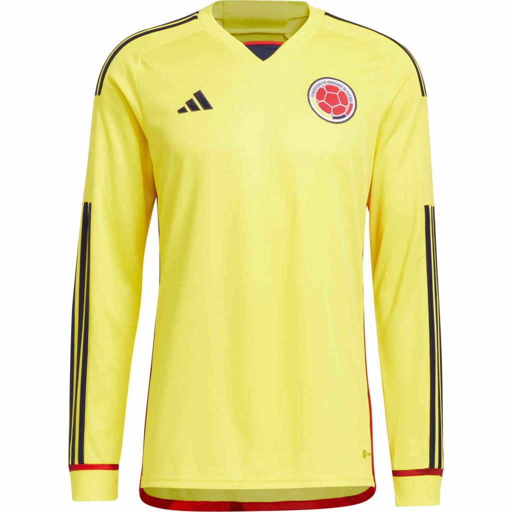 adidas Colombia L/S Home Jersey - 2022 - SoccerPro