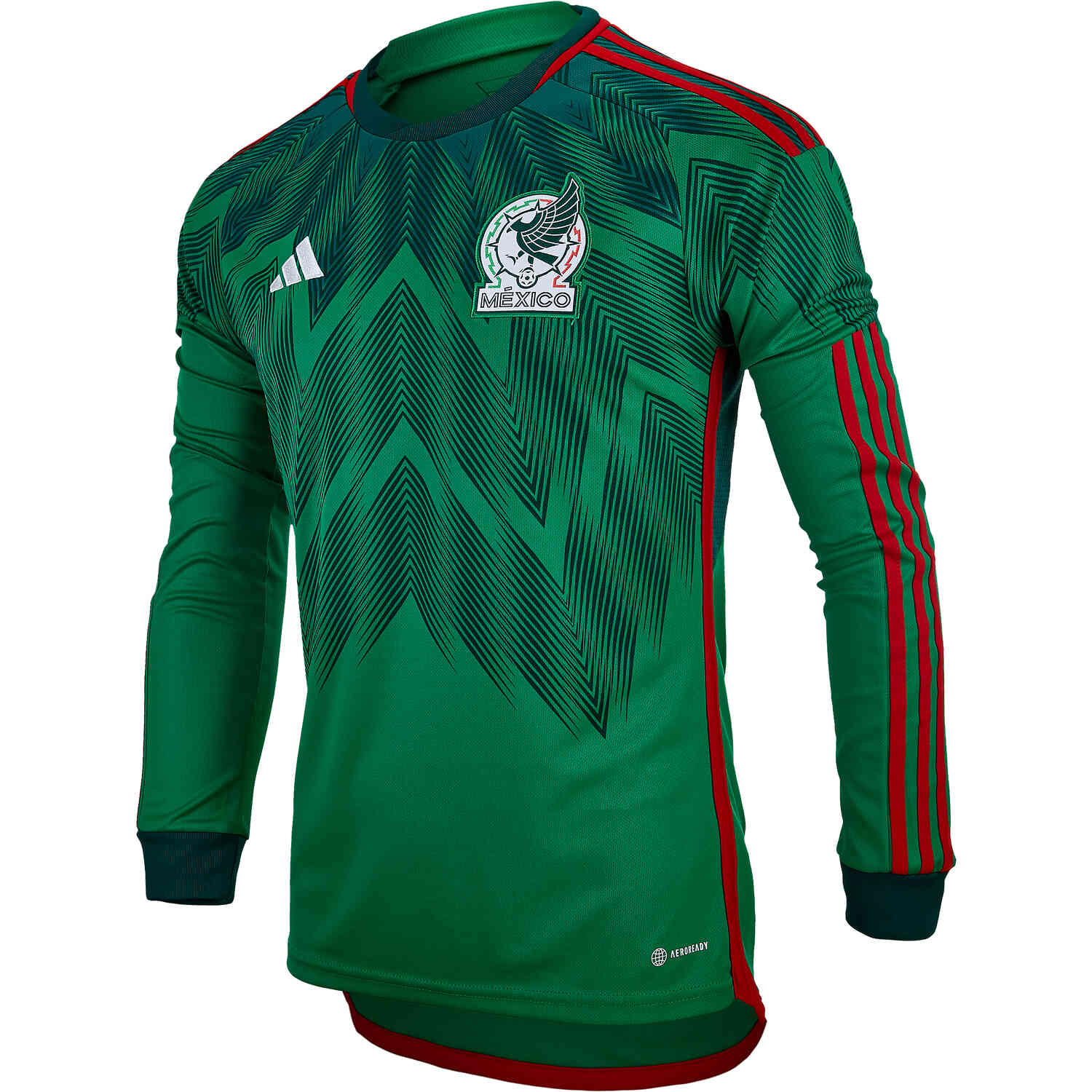 2022 adidas Mexico L/S Home Jersey SoccerPro