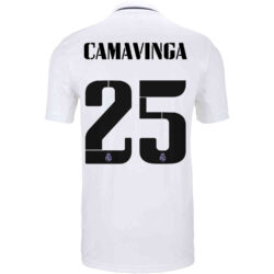 Youth Adidas Eduardo Camavinga Black Real Madrid 2023/24 Third Replica Player Jersey Size: Small