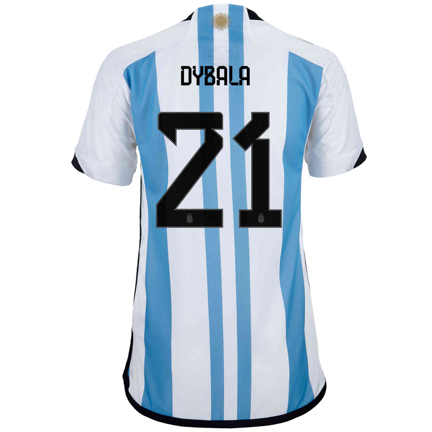 winter Binnenwaarts Geschiktheid 2022 Womens adidas Paulo Dybala Argentina Home Jersey - SoccerPro