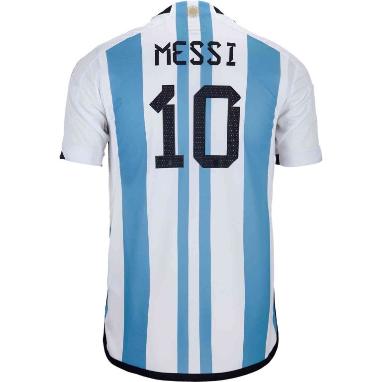 2022 Kids adidas Lionel Messi Argentina Home Jersey SoccerPro