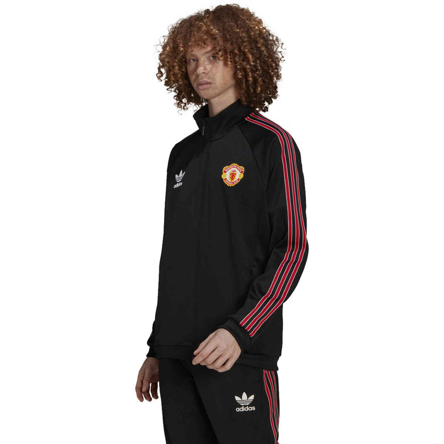 toediening uitgebreid Minder adidas Originals Manchester United Track Jacket - Black - SoccerPro