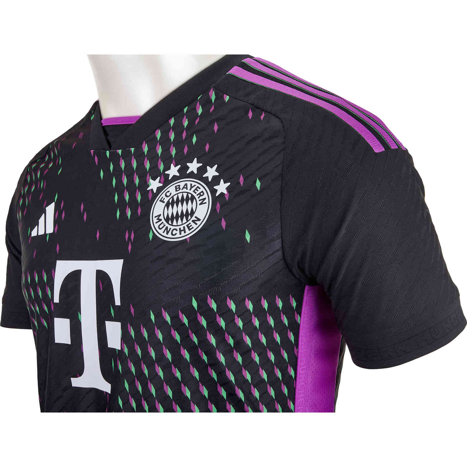 Adidas Bayern Munich 2023 Away Authentic Jersey, Men's, XL, Black