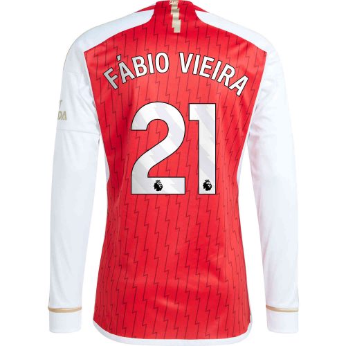 2023/24 adidas Fabio Vieira Arsenal L/S Home Jersey