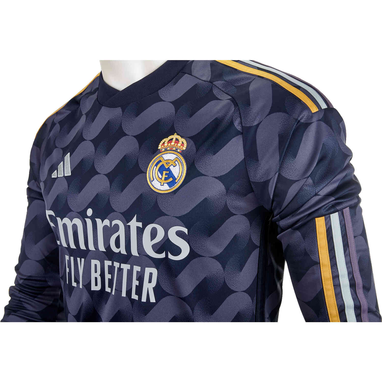 adidas Real Madrid L/S Away Jersey - 2023/24 - SoccerPro