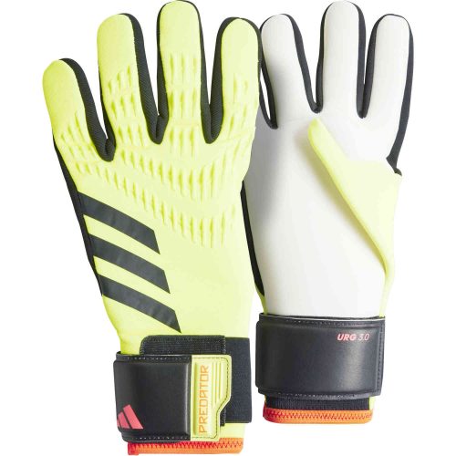 adidas Predator League Goalkeeper Gloves - Solar Yellow & Black with Solar Red