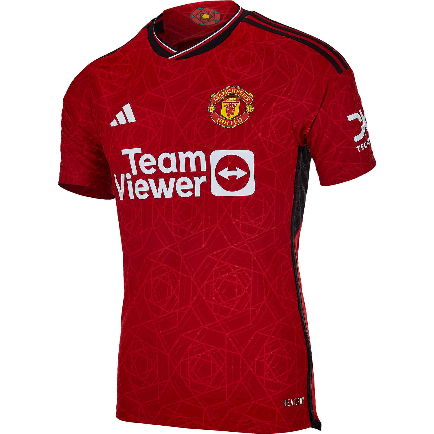 adidas Manchester United 23/24 Home Authentic Soccer Jersey - Red