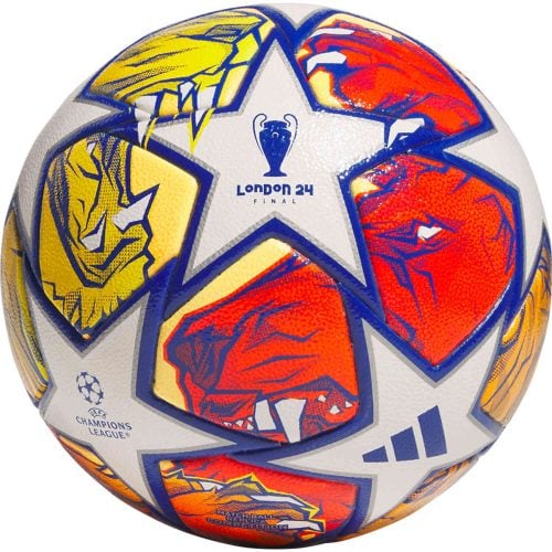 adidas UCL Competition Soccer Ball - White & Glory Blue with Flash Orange