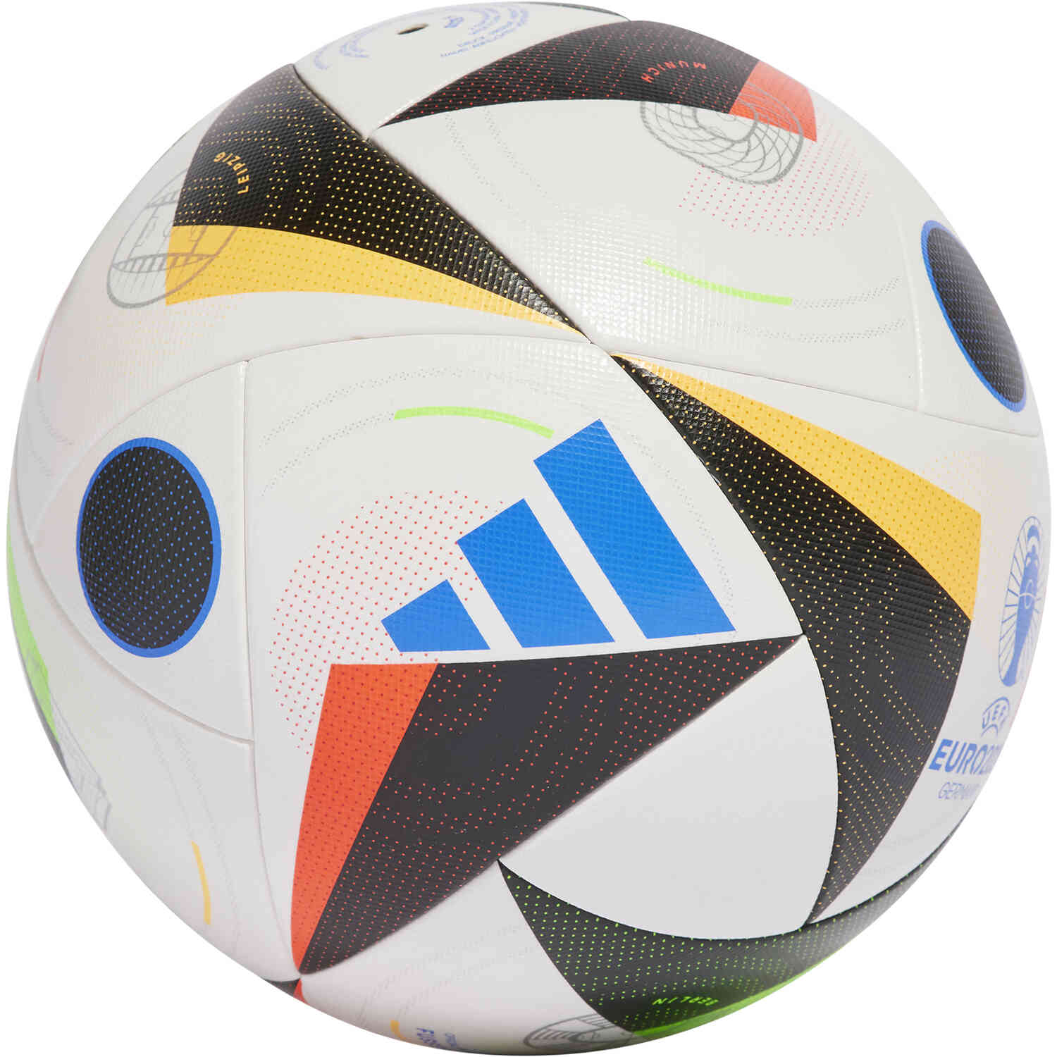 adidas Euro24 Competition Match Soccer Ball - White & Black with GloBlu ...