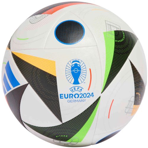 adidas Euro24 Competition Soccer Ball - White & Black with GloBlu