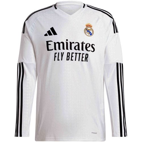 2024/25 adidas Real Madrid L/S Home Jersey
