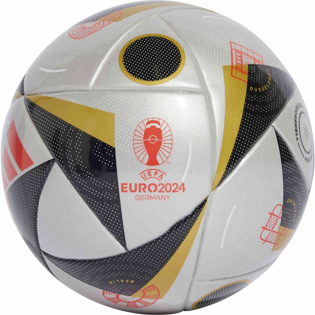 adidas Euro24 Skills Soccer Ball - White & Black with GloBlu - SoccerPro