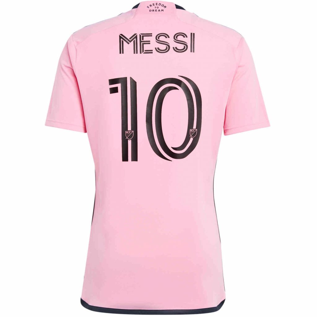 adidas Lionel Messi Inter Miami Home Jersey - Easy Pink - SoccerPro